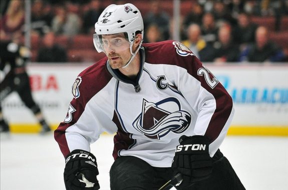 Colorado Avalanche retired player jersey