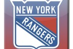 Ryan Lindgren of the New York Rangers checks Madison Bowey of the