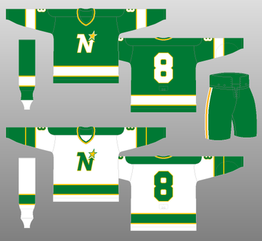 North Stars Uniform Evolution (1967-1993)