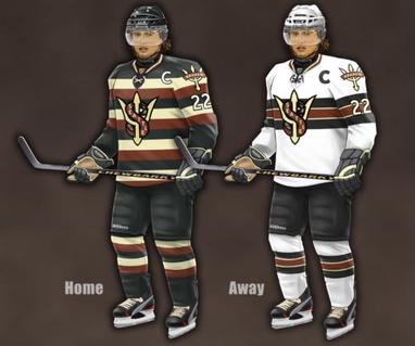 NHL 21 Custom Franchise Jerseys (Left to Right; Away, Alternate