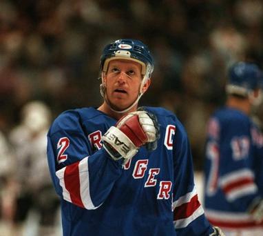 1991-92 Mark Messier Game Worn New York Rangers Jersey.  Hockey