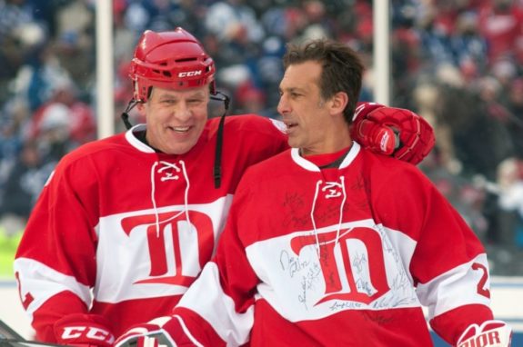 Detroit Red Wings: Brendan Shanahan steps up for Steve Yzerman