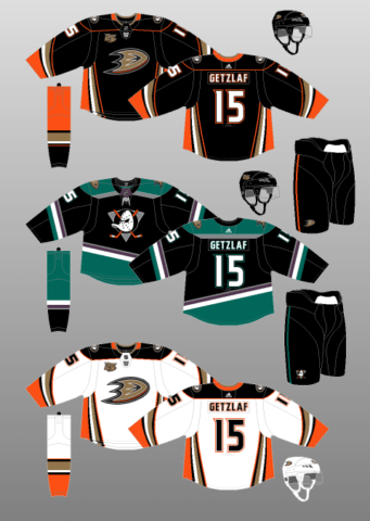 Ducks' uniforms through the years – Orange County Register