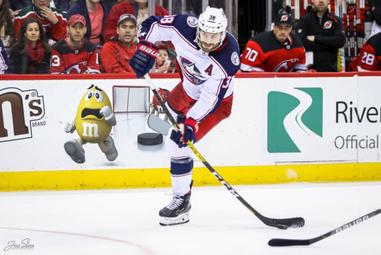 Columbus Blue Jackets down New York Rangers on Boone Jenner hat trick