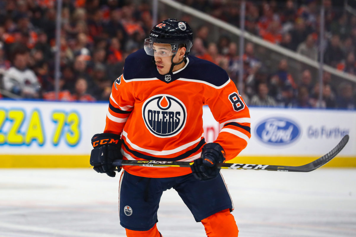 Ethan Bear #74 - 2018-19 Edmonton Oilers vs. New Jersey Devils NHL