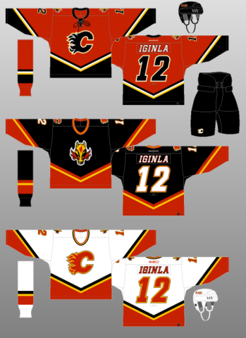 80s Calgary Flames Jersey