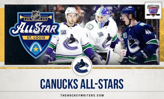 Elias Pettersson 40 Vancouver Canucks White 2023 All-Star Western