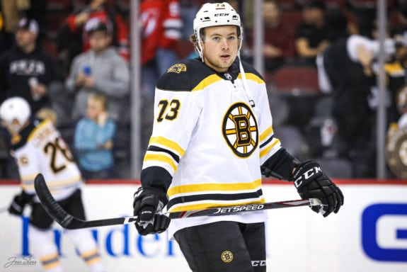 Charlie McAvoy ahead of schedule, dons regular jersey at Bruins