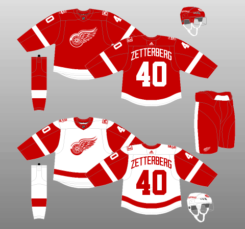 Detroit Red Wings - Concept Jersey Set : r/DetroitRedWings