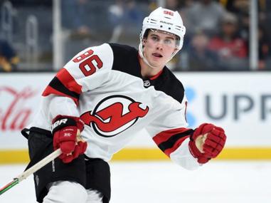 How Devils' Jack Hughes lined up in 1st scrimmage of training camp