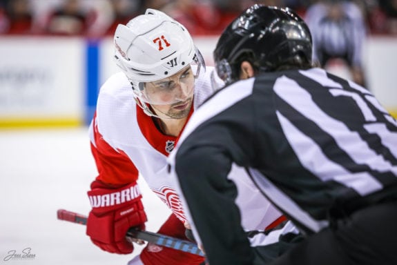 Dylan Larkin scores wild goal, his first as Detroit Red Wings captain