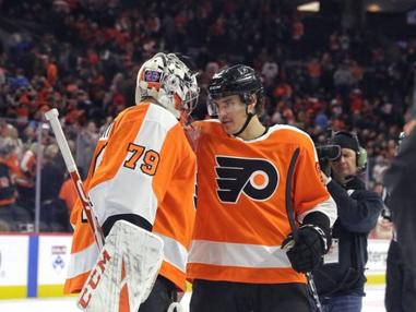 November 8, 2018: Philadelphia Flyers right wing Nicolas Aube-Kubel (62) in  action during the NHL game between the Arizona Coyotes and Philadelphia  Flyers at Well Fargo Center in Philadelphia, Pennsylvania. Christopher  SzagolaCal