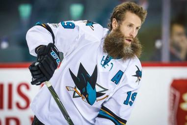 Sharks legend Joe Thornton shaves iconic beard with NHL season