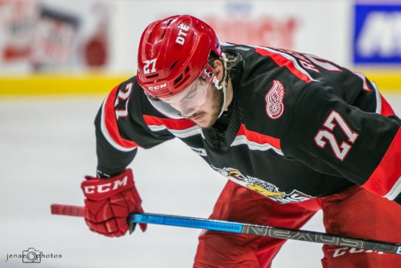 Michael Rasmussen's time with Grand Rapids Griffins brief but