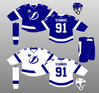 NHL on X: 25 years after their debut, the @TBLightning have brought back  their fan-favorite Storm jerseys with a fresh twist! ⚡ Who's rocking with  these #ReverseRetro threads??  / X