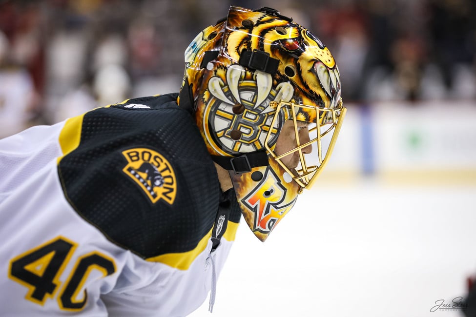 Rask continues to practice with Bruins despite free agent status