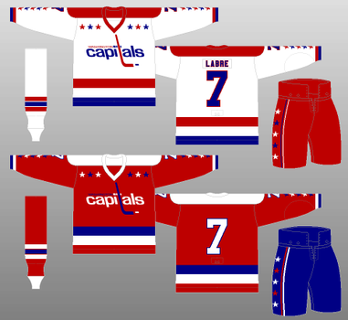 Hockey Jersey Washington Capitals Colors uncrested