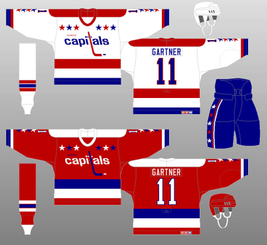 Washington Capitals 1993-94 jersey artwork, This is a highl…