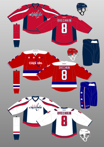 Washington Capitals on X: Debuting the Weagle on the front of our jerseys  in a BIG way #ALLCAPS