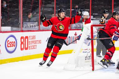 Ottawa Senators on X: The captain wearing Dion's gear at today's practice.   / X