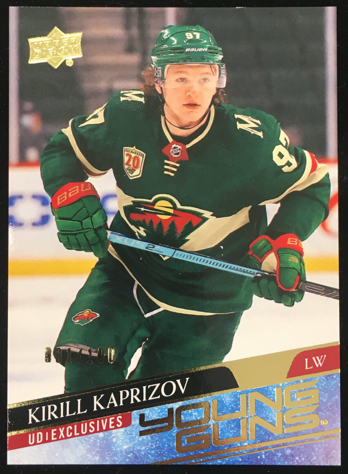 Autographed/Signed Kirill Kaprizov Minnesota White/Gold Jersey