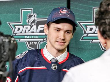 Bemstrom, Marchenko pushing for look with Columbus Blue Jackets