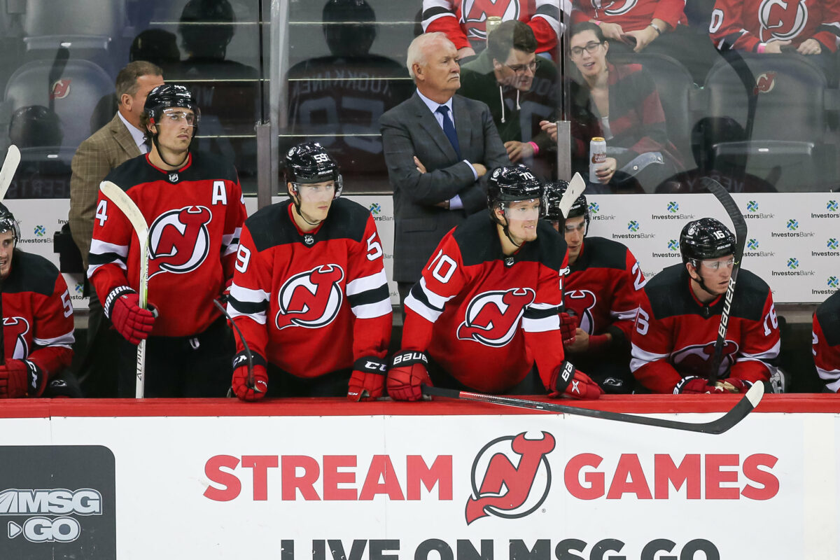 Why fans threw trash on the ice during Devils-Maple Leafs game