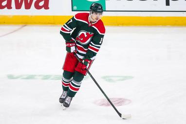 NJ Devils' Jack Hughes experiment at the wing over?