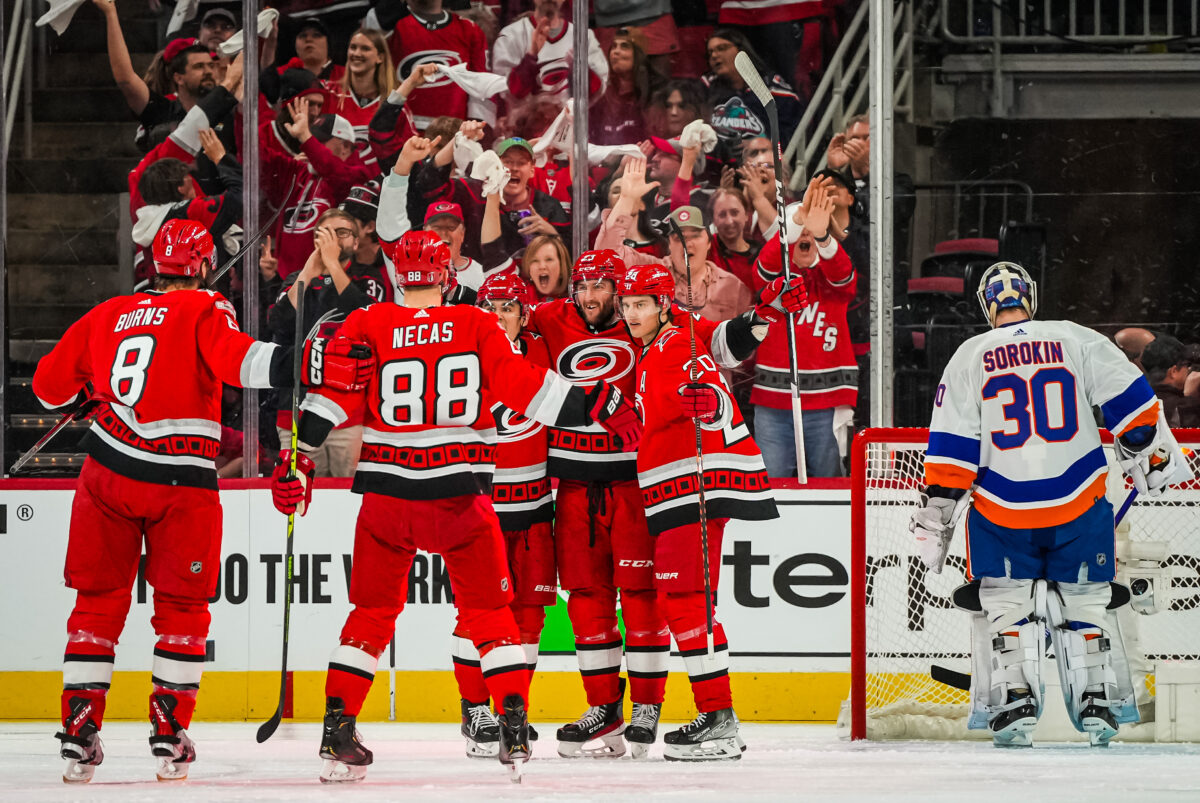 Staal's hat trick carries Hurricanes past Ducks 5-2