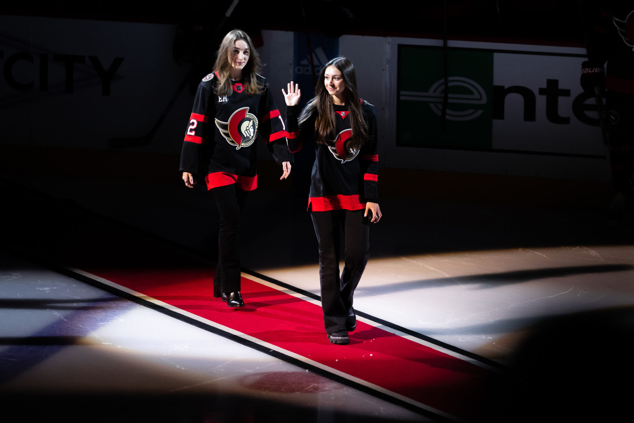 Anna and Olivia Melnyk Ottawa Senators