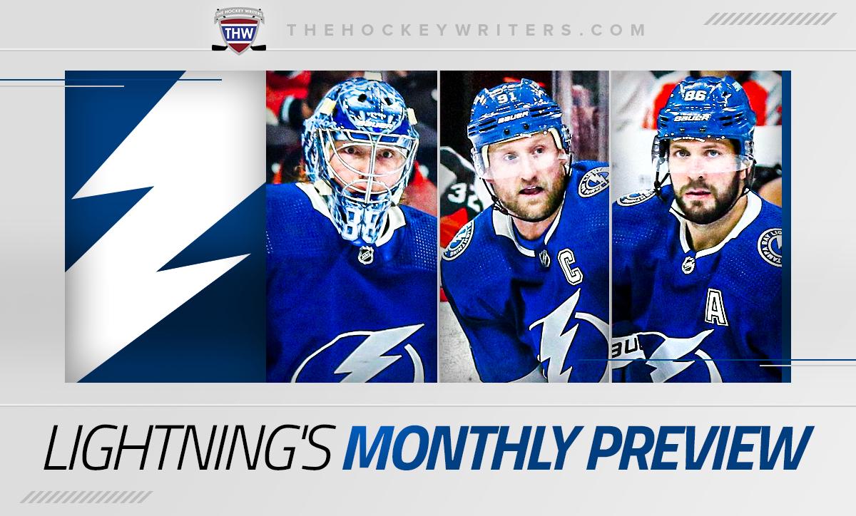 Lightning's Monthly Preview Andrei Vasilevskiy, Steven Stamkos and Nikita Kucherov