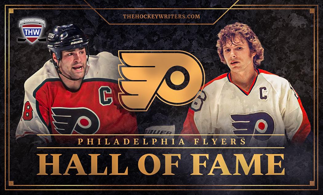 Bobby Clarke, Eric Lindros Philadelphia Flyers Hall Of Fame Members