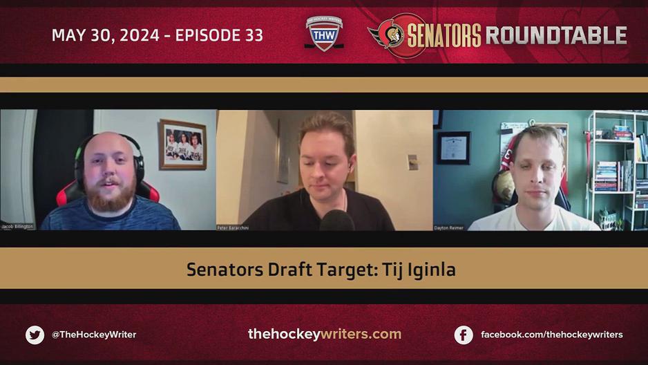 'Video thumbnail for Senators 2024 NHL Draft Targets - Tij Iginla'