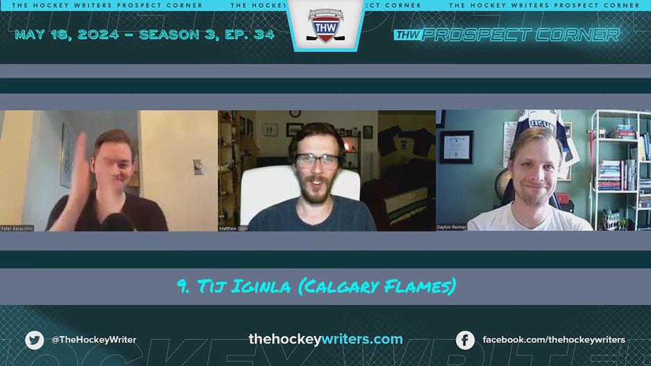 'Video thumbnail for Post-Lottery 2024 NHL Mock Draft - Tij Iginla to the Calgary Flames'
