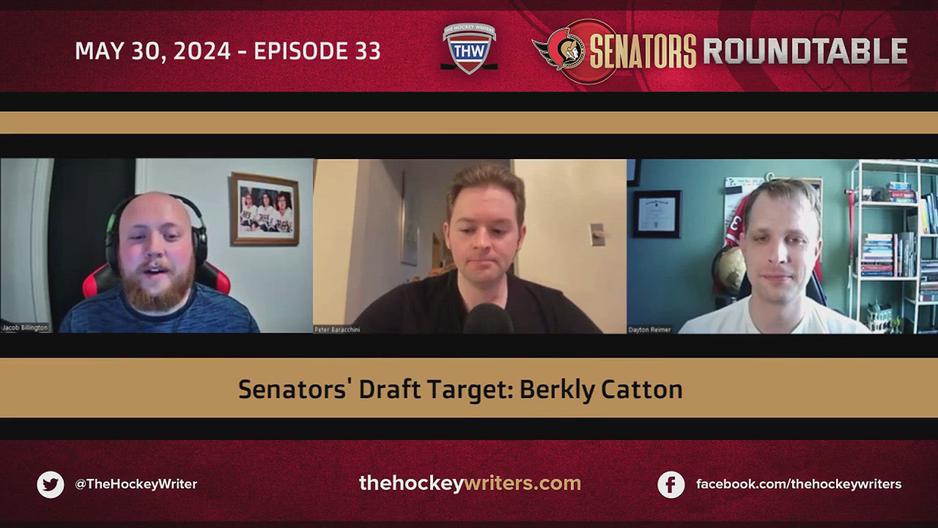 'Video thumbnail for Senators 2024 NHL Draft Targets - Berkly Catton'