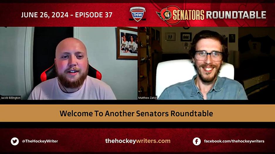 'Video thumbnail for Senators Roundtable - Linus Ullmark Trade Reaction, Jakob Chychrun Rumors & More'