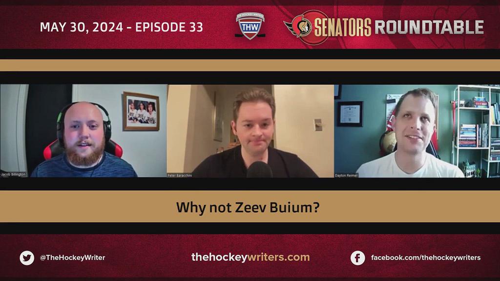 'Video thumbnail for 2024 NHL Draft - Why Shouldn't the Senators Select Zeev Buium at 7th Overall'