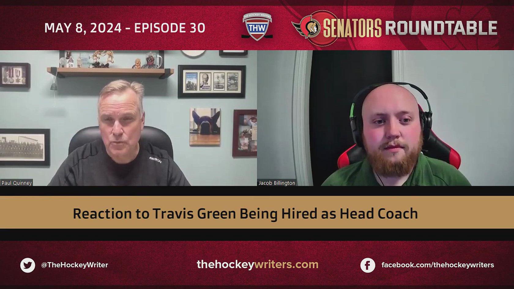 'Video thumbnail for Senators - Reaction to the Hiring of Travis Green as Head Coach'